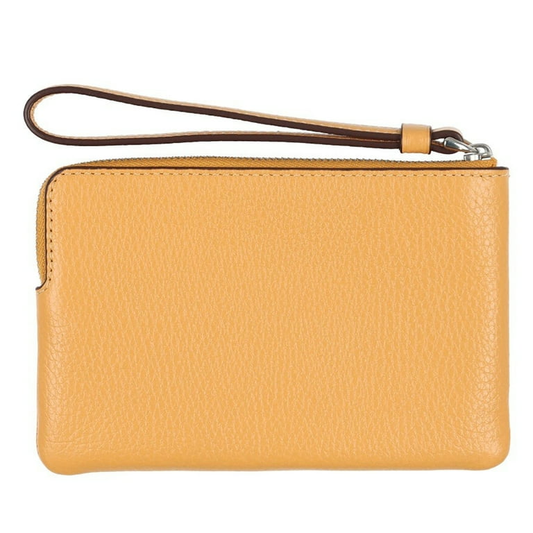 Coach leather wristlet sale