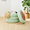 Green, variant on MIDOQIN Modern Round Storage Ottoman, Sherpa Footstool, Multifunctional Teddy Vanity Stool with Flip-Top Tray, Makeup Chair
