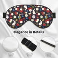 thumbnail image 4 of Salouo Rose Rabbit Pattern Sleep Mask,Sleep Eye Mask & Blindfold Eye Sleep Shade Cover with Elastic Strap Soft Eye Cover Eyeshade for Night Sleeping Travel & Nap, 4 of 7