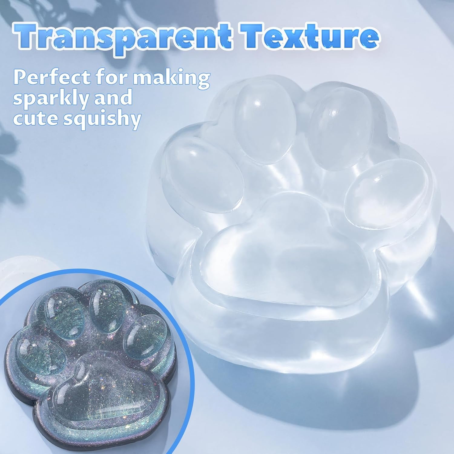 LET'S RESIN Transparent Gel for Taba Squishy, 28oz Super Soft Flex Rubber for Squishy Maker, DIY Decompression Gift for Kids, Adults
