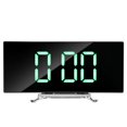 thumbnail image 1 of Reloj despertador digital, pantalla LED curva regulable de 7 pulgadas, reloj digital para dormitorio de niños, reloj de números grandes verde, reloj despertador inteligente, función de repetición,, 1 of 8
