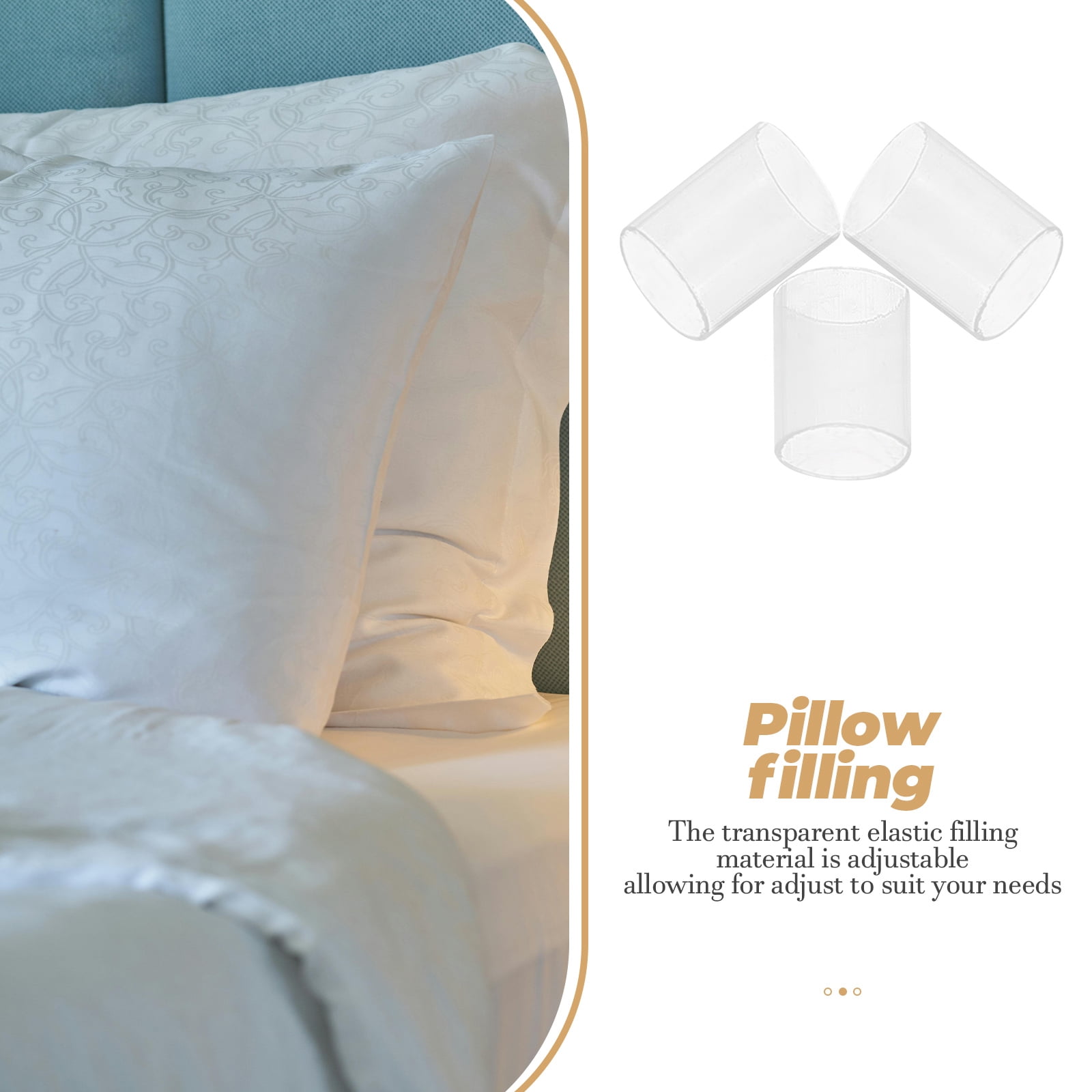 OUNONA 1Pack Portable Clear Pillow Filling with Breathable Pe Material for Easy Pillow Stuffing