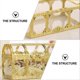 thumbnail image 3 of Wedding Boxes Set Hollow Golden Square Treasure Box for Weddings Storage Container 8Pcs, 3 of 4
