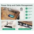 thumbnail image 5 of Electric Standing Desk with Drawers, 47 Inch Height Adjustable Desk with Power Outlets & USB, Sit Stand Table for Home, Office, Workstation, Rustic Brown, 5 of 10