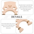 thumbnail image 3 of CIMAXIC Pièces de Cello Pont de Cello Réglable Beige pour Établissements de Formation Musicale Lot de 1, 3 of 6