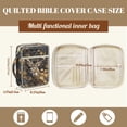thumbnail image 7 of ZUXONGSY Maple Leaf Deer Print Bible Cover Case for Women Quilted Bible Carrying Case Sturdy Journal Case with Handle Scripture Bag for Study, 7 of 7