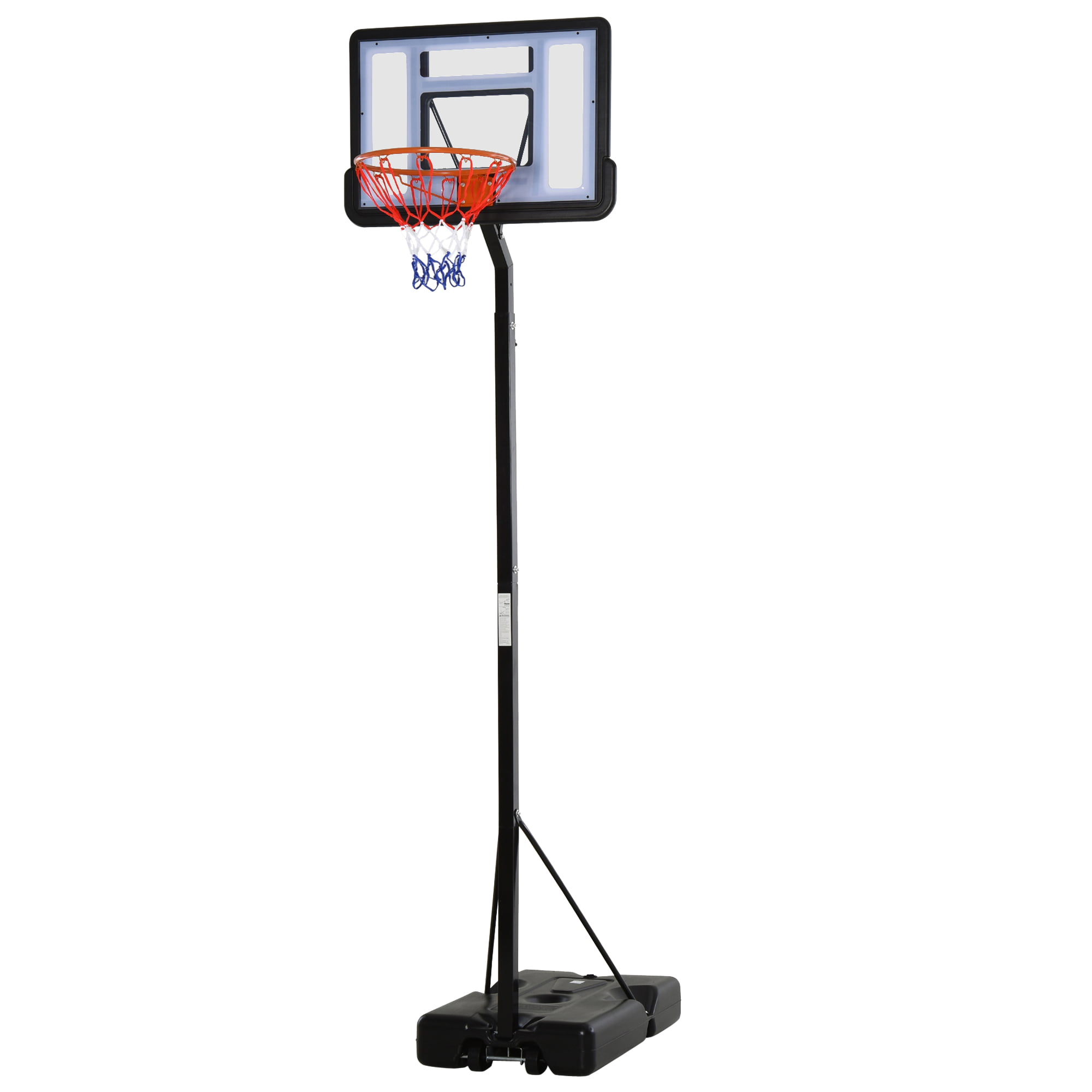 Soozier Basketball Hoop Freestanding Height Adjustable Stand with ...