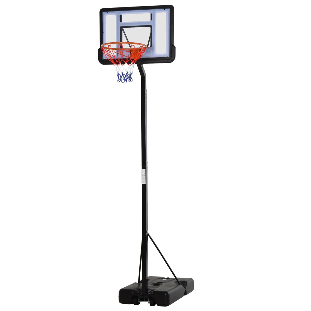 Soozier Basketball Hoop Freestanding Height Adjustable Stand with