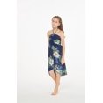 thumbnail image 3 of Girl Hawaiian Halter Dress in Pineapple Garden Navy Size 12, 3 of 5
