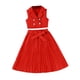 thumbnail image 1 of Vestido de Verano de Manga Corta para Niñas Color Sólido Blusa de Cuello Redondo Y Pantalones Cortos Set, Suave Transpirable Poliéster Vestido Casual para Niños de Uso Diario, 1 of 6