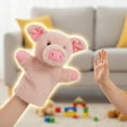 thumbnail image 6 of Half-Body Jungle Animal Hand Puppets (Giraffe, Cow, Pig & More) - Soft Plush Parent-Chi Interaction Glove Puppets, Educational Role-Play Toys, 6 of 6