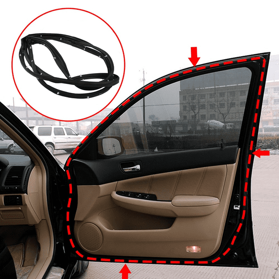 JJMY Front Right Side For 2003-2007 Honda Accord Sedan Door Weather Sealing Strip