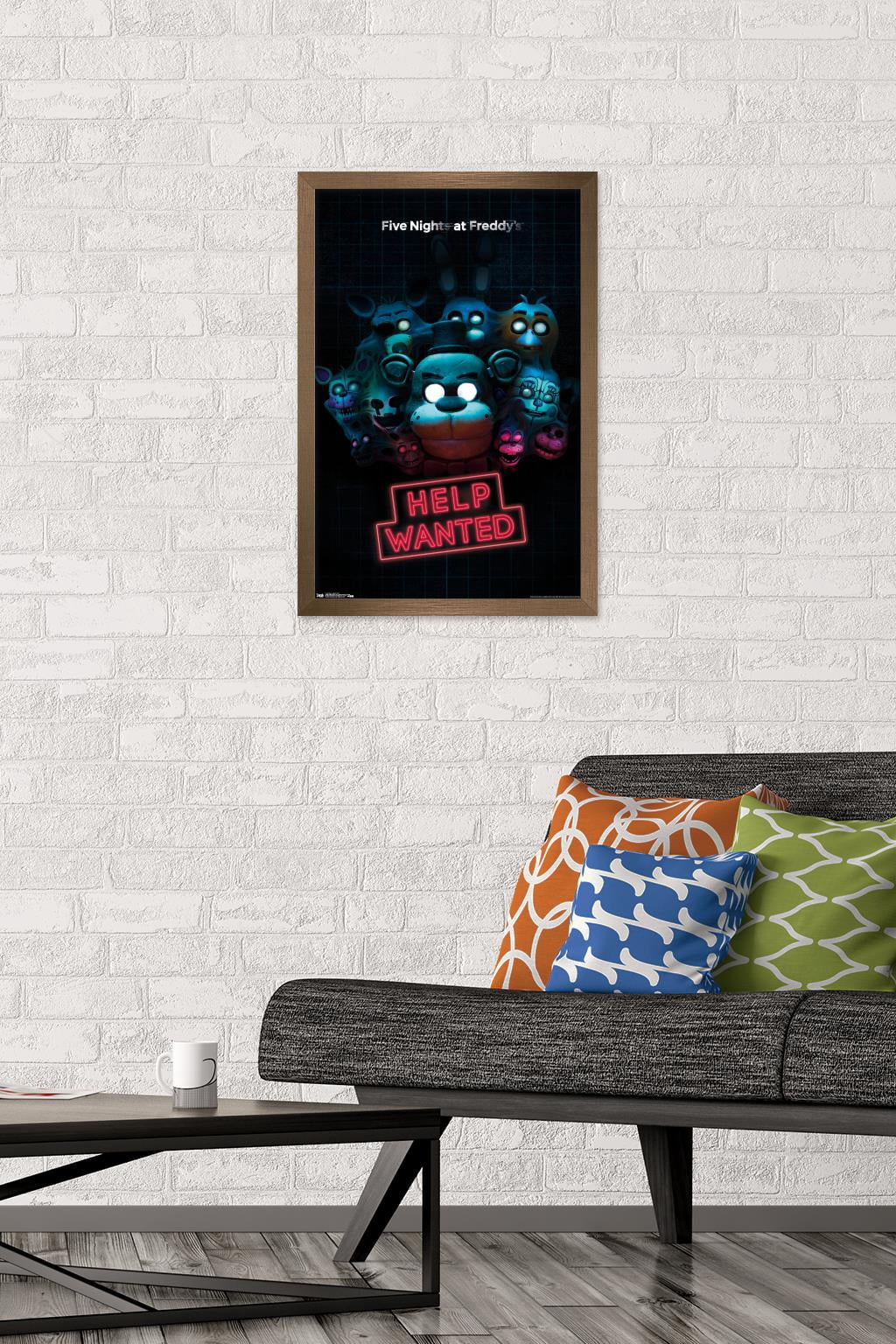 Five Nights at Freddy's - Help Wanted Wall Poster, 14.725" x 22.375", Framed
