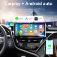 thumbnail image 4 of MOOKAKA 12.3" Smart Display Car Radio Audio Media Player for Toyota Camry 2021 2022 2023 Model Universal Navigation GPS Upgrade Headunit Android Replacement HD Screen Carplay Accessories, 4 of 15