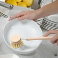 thumbnail image 3 of Cerem Bamboo Dish Brush Set, 5-Piece, Natural Coconut Bristles for Cleaning Pots, Pans, and Bottles, 3 of 7
