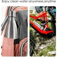 thumbnail image 3 of WINGOMART Bouteille d'Eau en Acier Inoxydable avec Purificateur d'Eau UV pour le Camping, la Randonnée, Bouteille d'Eau Isolée Réutilisable à Double Paroi en Acier Inoxydable 740 ml, 3 of 6