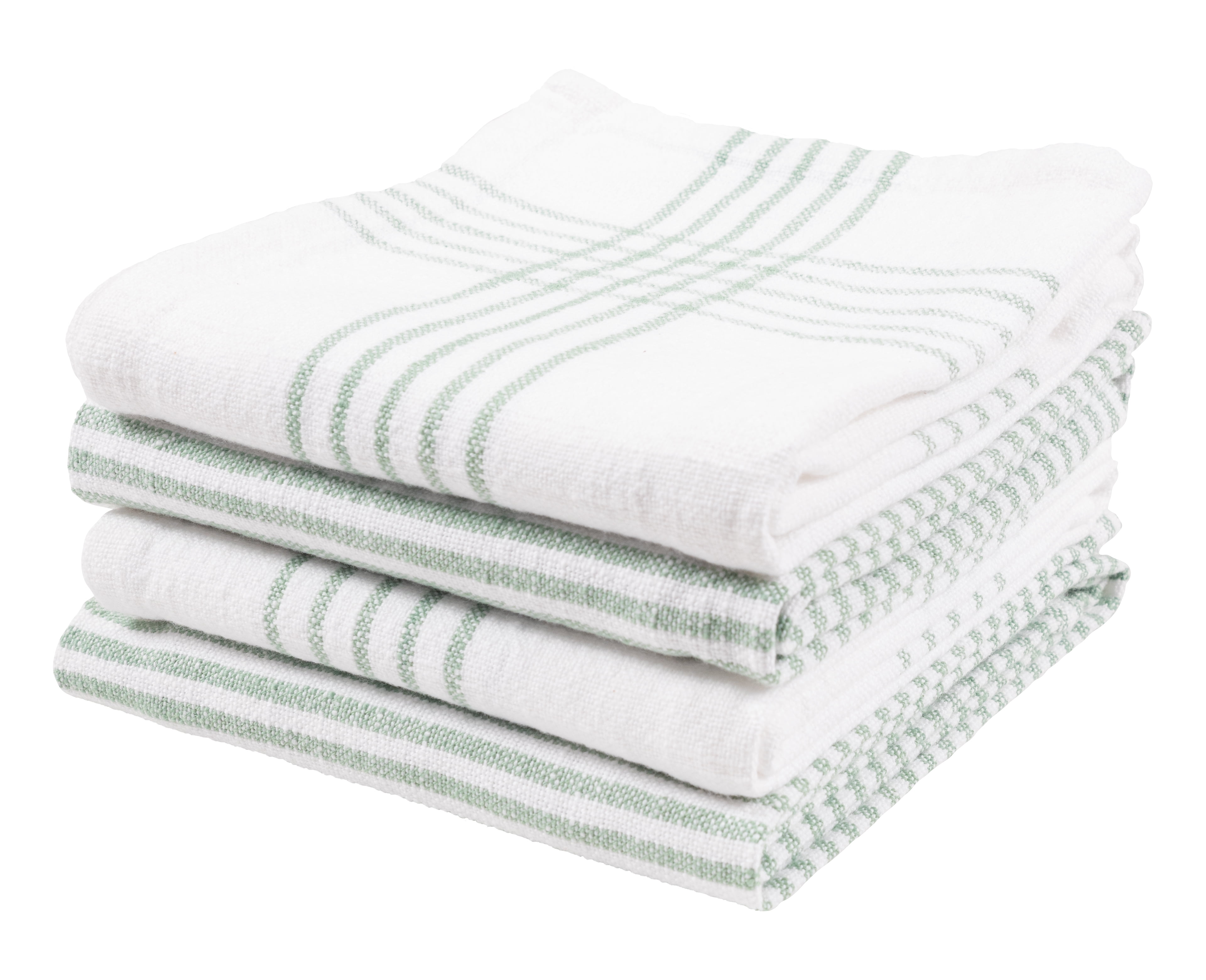 KAF Home White Kitchen Towels, 10 Pack, 100% Cotton - 20 x 30, Soft and Functional