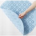 thumbnail image 4 of Alfombra Antideslizante Redonda De PVC para Baño Cuarto De Ducha Hidrofóbico para El Hogar Ventosa De Secado Rápido Alfombra para El Piso Almohadilla para Pies De Masaje para Baño,Azul, 4 of 4