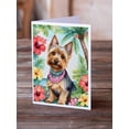 thumbnail image 2 of Silky Terrier Luau Greeting Cards Pack of 8 7 in x 5 in, 2 of 3