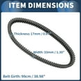 thumbnail image 4 of Drive Belt V-Belt No.422280366 for Can-Am Maverick Max 1000 for Can-Am Maverick 1000 ATV UTV, 4 of 7
