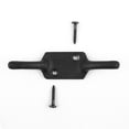 thumbnail image 3 of Renovators Supply Black Wrought Iron Window Cleat Hooks 4 in Cleat Hook w/Screws Pack of 8, 3 of 8