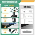 thumbnail image 3 of COBIZI 10x30 ft Pop Up Canopy Tent, 8 Removable Sidewalls, Waterproof 2000mm+ UPF 50+ Commercial Instant Gazebo, Easy Setup for Wedding Party Trade Show, Includes Roller Bag, Sandbags & Stakes, White, 3 of 8