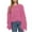 Pink, variant on Viikei Cardigan Sweaters for Women Plus Size Women's Loose Tassel Fashion Casual Solid Round Neck Pullover Sweater Top