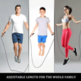 thumbnail image 4 of HLONK 8.3 Ft Jump Ropes Adjustable Size Colorful Jump Rope for Kids and Teens Professional ABS Speed Jumping Rope Black, 4 of 6
