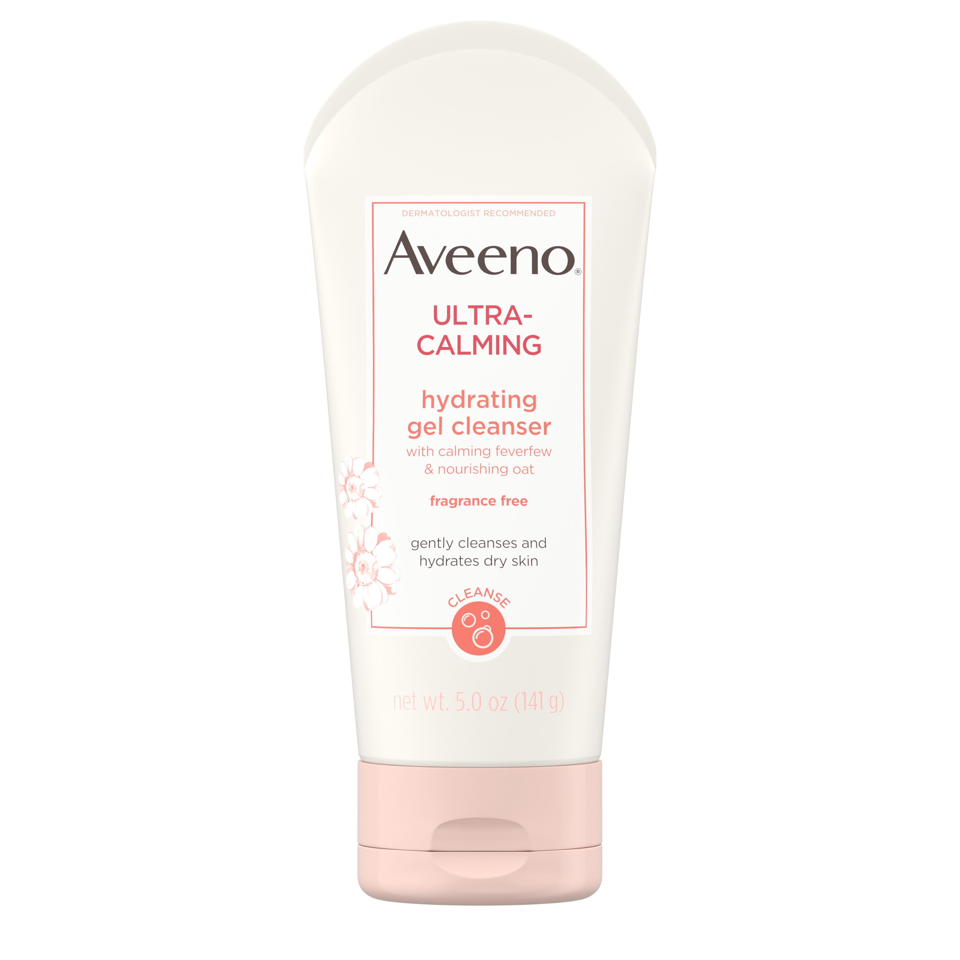 Aveeno UltraCalming Gel Facial Cleanser, Sensitive Skin, Soothing, 5