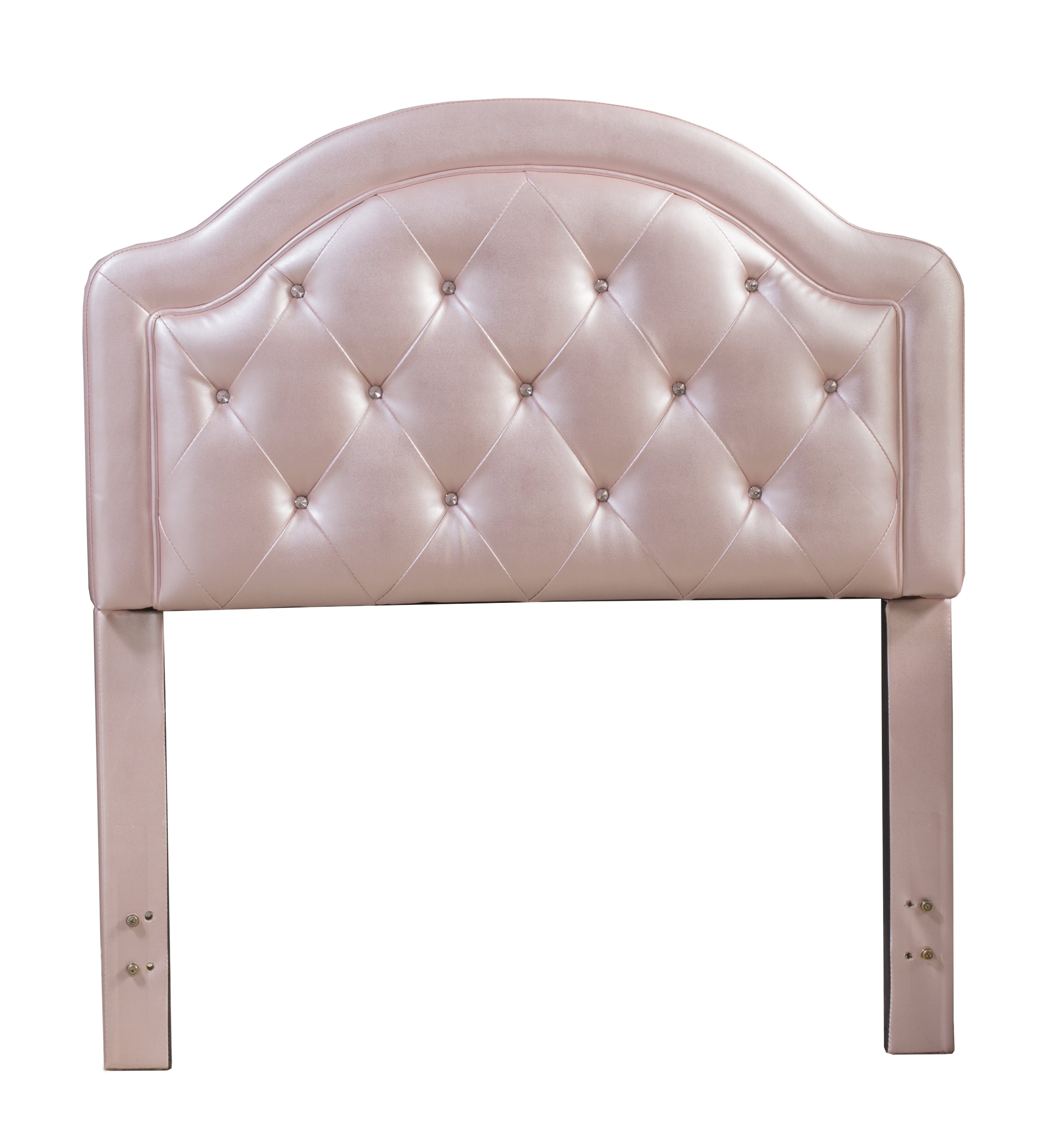 Hillsdale Furniture Karley Tufted Faux Leather Twin Headboard, Embossed Pink - image 2 of 5