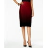 Eci-Flocked Polka-Dot Pencil Skirt-Regular-LARGE