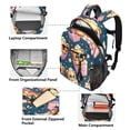 thumbnail image 5 of JIALIOU 14" Laptop Backpack Waterproof Airline Approved Stylish Casual Daypack for Travel Business College Work, Cute Bear in Popcorn, 5 of 8