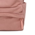 thumbnail image 4 of Stylago Women Casual Backpack Medium Size Back Pocket Versatile Schoolbag College Travel Work Top Handle Corduroy Bookpack Pink, 4 of 6