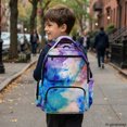 thumbnail image 6 of Chririnla Watercolor Ink Pattern Breathable Backpack with Large Capacity Multi-Pocket Bookbag, Lightweight 17 Inch School Bag for Back to School Casual, 6 of 10