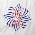 thumbnail image 2 of My First 4th Of July T-Shirt | Patriotic American White Tee Gift, 2 of 5