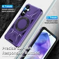 thumbnail image 6 of Venoro for Samsung Galaxy A55 5G Case Shockproof Magnetic Phone Cover with Stand, Purple, 6 of 12