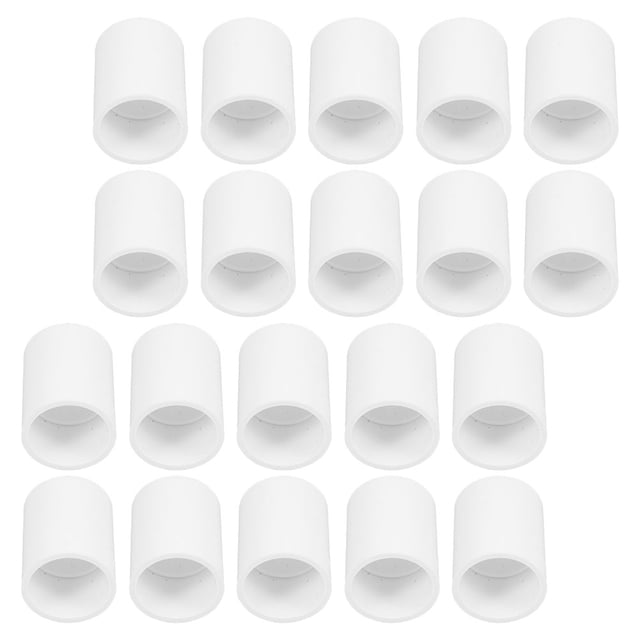 HONMEET 20Pcs PVC Straight Coupling Adapter for Home Use Sleek Aesthetic Design