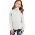 thumbnail image 6 of Taqqpue Toddler Kids Boys Girls Turtleneck Sweater Solid Color Long Sleeve Shirts Tops Casual Knitted Slim Fit Pullover Blouse Tee, 6 of 9