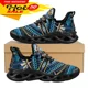 thumbnail image 1 of Zapatillas de deporte informales de malla con diseño tribal americano para mujer, zapatos de plataforma modernos de verano con estampado de mandala cruzado y cuentas, calzado para caminar, 1 of 6