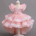thumbnail image 5 of Shadoumai Toddler Tulle Dress Summer Spaghetti Strap Party Tutu Flower Girl Dresses with Belt 3-8Y, 5 of 8