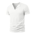 thumbnail image 4 of LIaqionyy Men's Short Sleeve Casual Basic Fashion V Neck Tee Shirts Summer Lightweight Solid Color Tops, 4 of 7