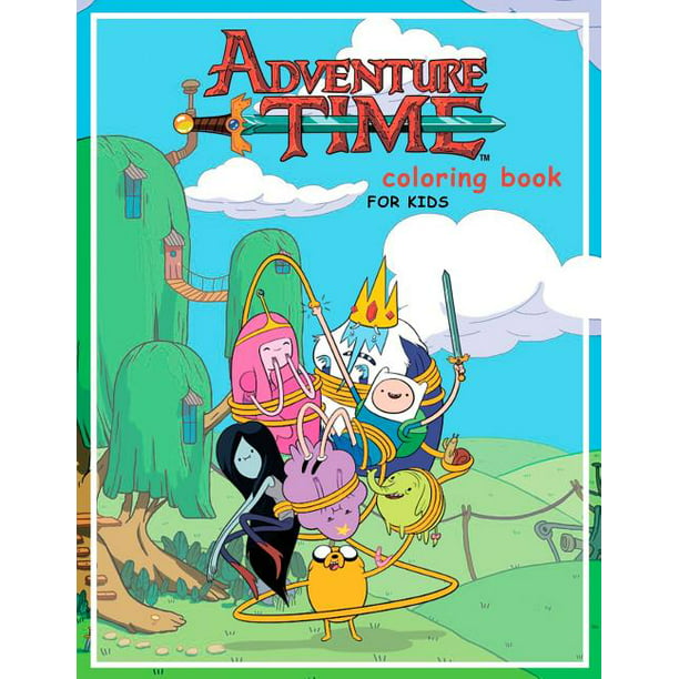Adventure Time Book for kids : coloring pages of your favourite characters from The Land of OOO (Paperback) Walmart.com