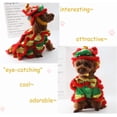 thumbnail image 4 of Chinese Lion Dance Dog Costume, Spring Festival Dogs Costume Clothes Hoodies Coat for Small Dogs, 4 of 7