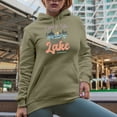 thumbnail image 2 of Loving Life at the Lake Art Merch Gift, Sand Hooded Sweatshirt or Hoodie, Medium, 2 of 5