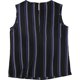 thumbnail image 2 of Blusa de rayas para mujer Tahari, negra, pequeña, 2 of 2