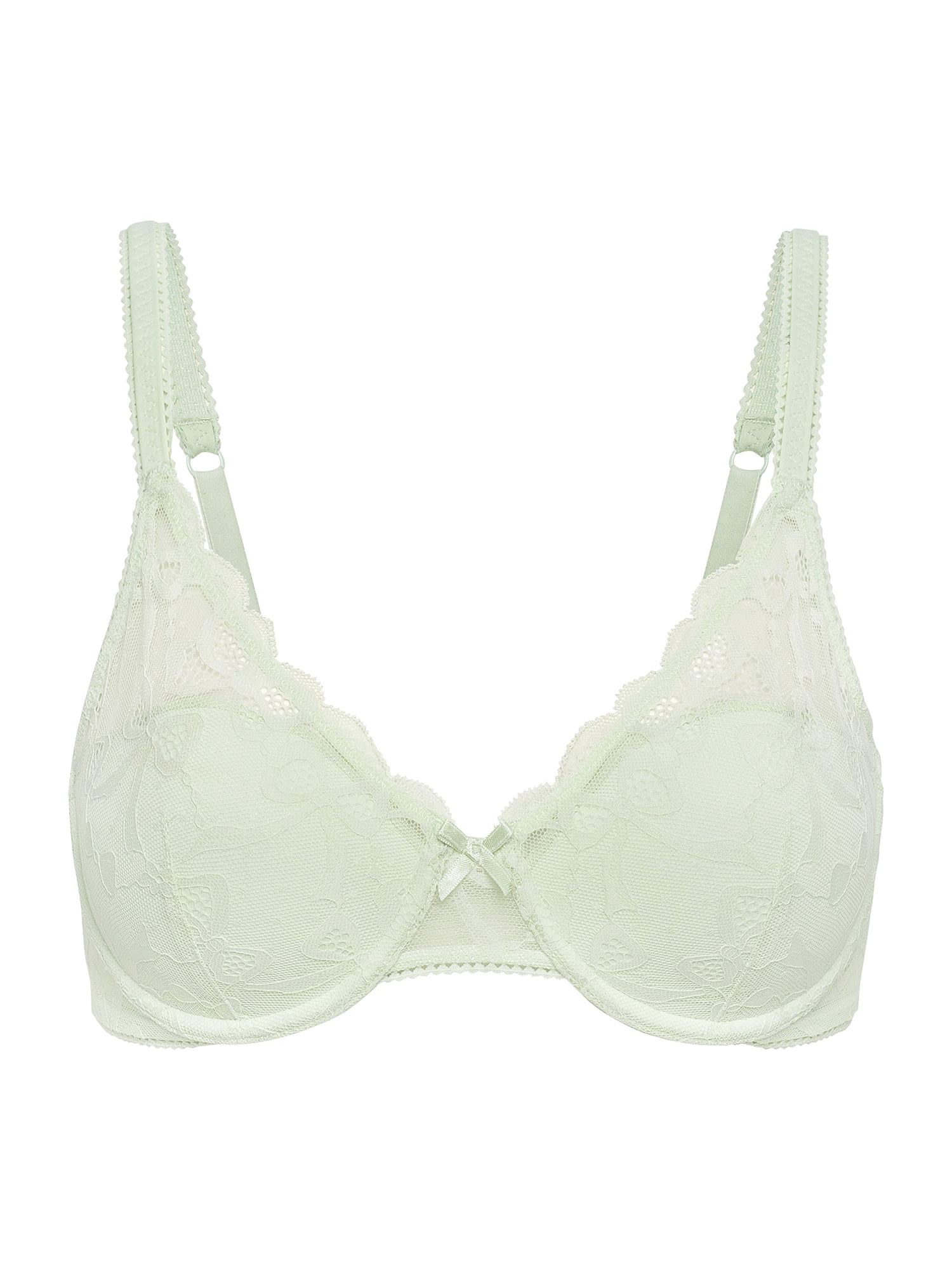 No Boundaries Bow Lace Half Cup Bra, Women's 34B-40DD