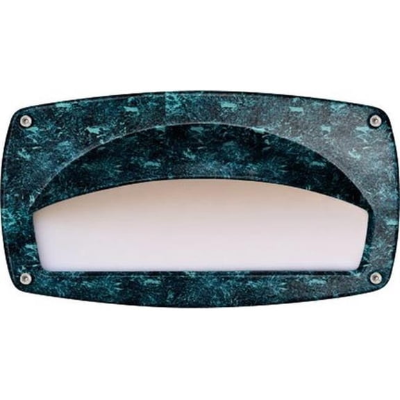 Dabmar Lighting DSL1014-L12-30K-VG 120V-277V G24 LED 12W 30K Cast Aluminium Hooded Step Light, Verde Green