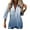 Blue, variant on Lindreshi Cardigan for Women Women Casual Printed Long Sleeve Turn-down Collar Cardigan Blouse Tops