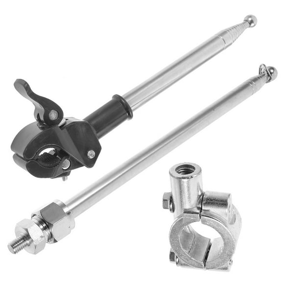 BESTYASH 2Pcs Lightweight Aluminum Alloy Motorbike Flagpole with Adjustable Height