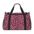 thumbnail image 1 of Fotbe Rose Leopard Print Bolsa de Viaje con Estampado, Bolsa de Fin de Semana para Mujer con Compartimento para Zapatos, Bolsa de Gimnasio con Bolsillo Húmedo, 1 of 7